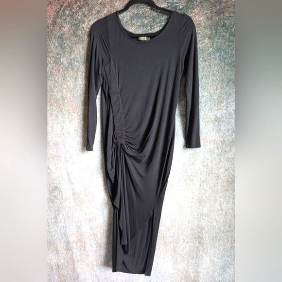 Black Ruched Dress XS - Picture 1 of 4